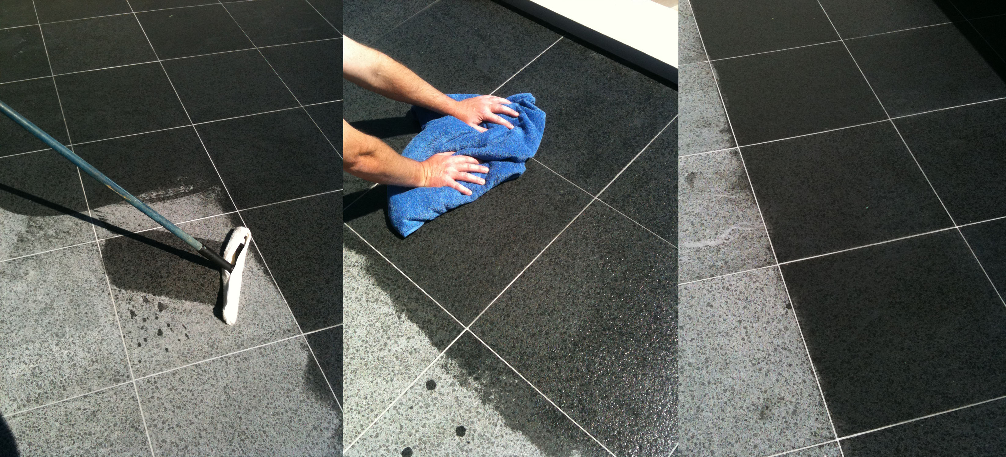 How To Seal Stone Tile Grout Using A, How To Remove Grout Sealer From Tile